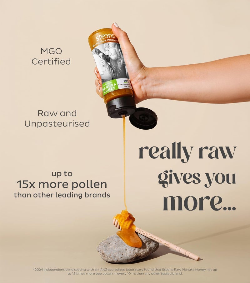 Steens Manuka Honey - MGO 50+ - 12oz - Image 1